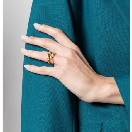 Bague femme – Acier inoxydable plaqué or 18K
