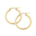 Boucles d’Oreilles Créoles 2,5 cm Plaqué Or