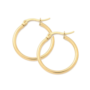 Boucles d’Oreilles Créoles 2,5 cm Plaqué Or