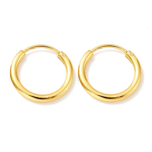 Boucles d’oreilles femme – Créoles doré 1,5 cm