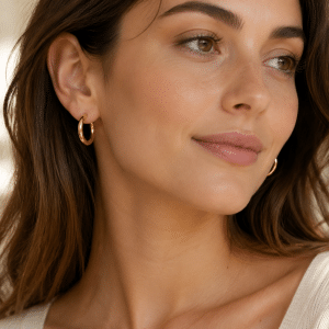 Boucles d’oreilles femme – Créoles doré 1,5 cm