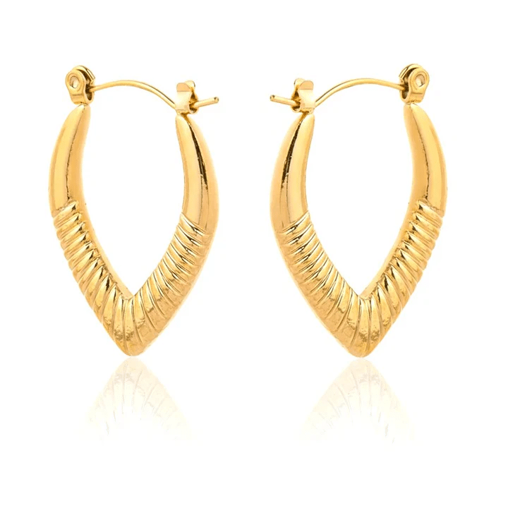 Boucles d’Oreilles Acier Inoxydable Doré