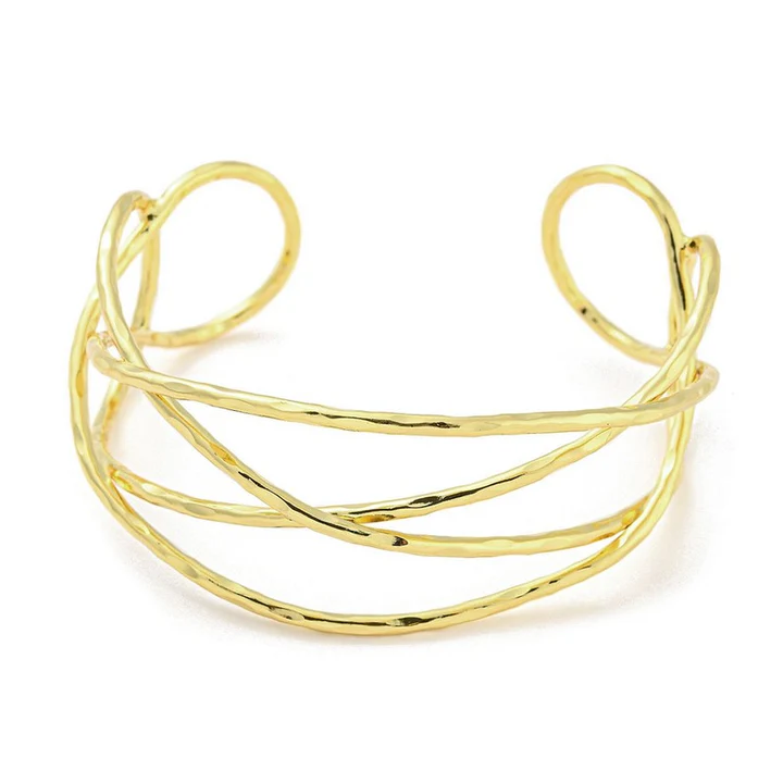 Bracelet femme jonc entrelacé