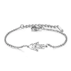 Bracelet Main de Fatma Acier Argenté