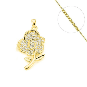 Collier Femme Pendentif Fleur