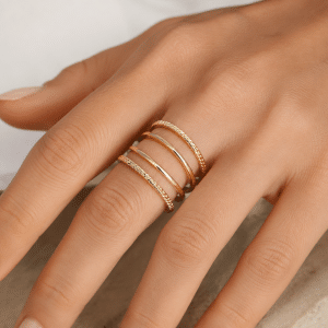Bague Réglable Anneaux Multiples