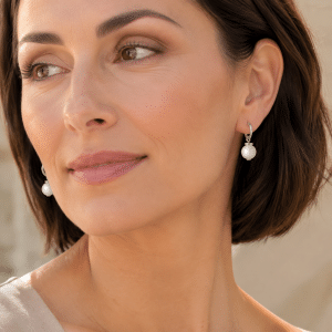 Boucles d’Oreilles Créoles En Jade Naturel
