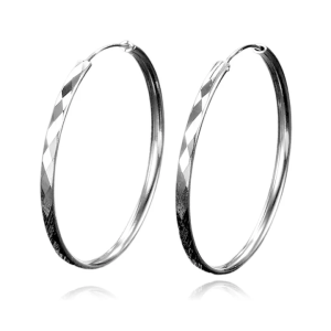 Boucles d’Oreilles Créoles Finition Facettée