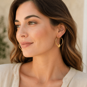 Boucles d’Oreilles Créoles Noeud