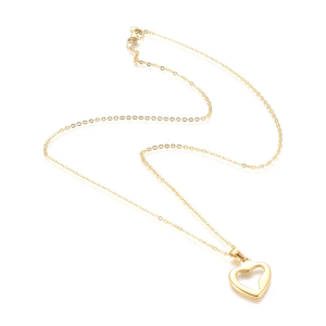 Collier Coeur Ajouré Acier inoxydable 316L