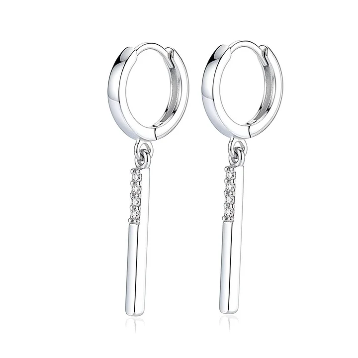 Boucles d’Oreilles Tombantes Zirconiums Sertis