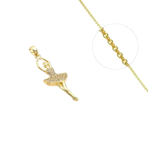 Collier Danseuse Zirconiums Sertis