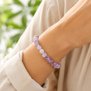 Bracelet en Lépidolite Naturelle 8 mm