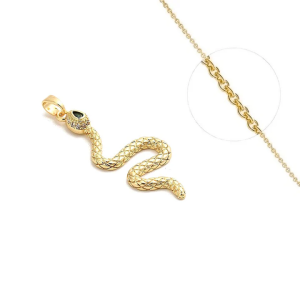 Collier Serpent Doré