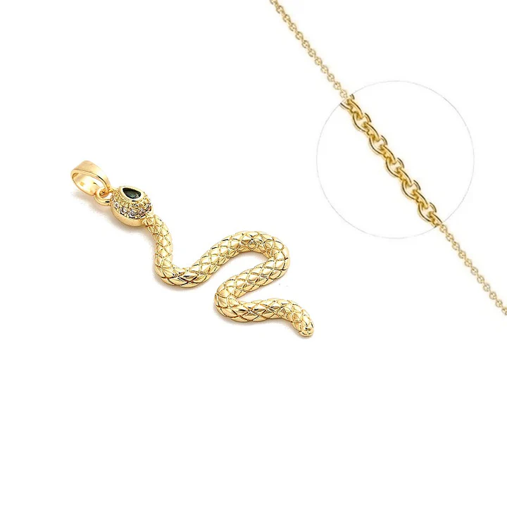 Collier Serpent Doré