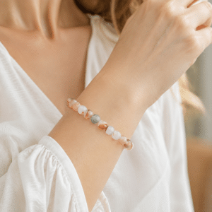 Bracelet en Agate Naturelle 6 mm